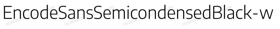EncodeSansSemicondensedBlack-we63字体转换