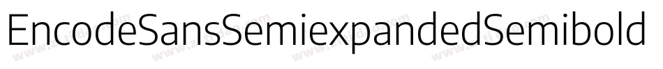 EncodeSansSemiexpandedSemibold-ZMm8字体转换