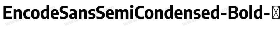 EncodeSansSemiCondensed-Bold字体转换