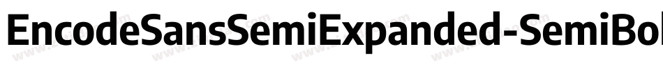 EncodeSansSemiExpanded-SemiBold字体转换