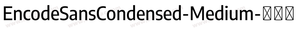 EncodeSansCondensed-Medium字体转换