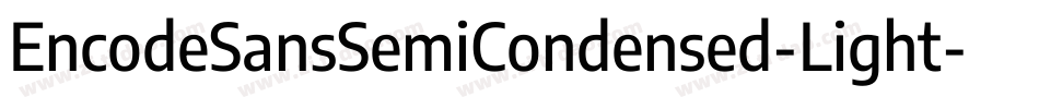 EncodeSansSemiCondensed-Light字体转换