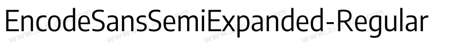 EncodeSansSemiExpanded-Regular字体转换