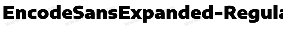 EncodeSansExpanded-Regular字体转换