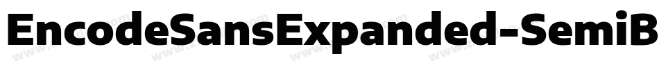 EncodeSansExpanded-SemiBold字体转换