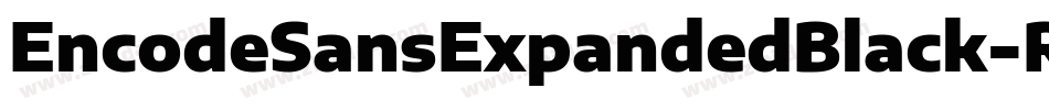 EncodeSansExpandedBlack-RVWW字体转换
