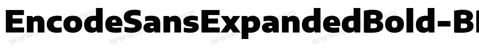 EncodeSansExpandedBold-BRMx字体转换