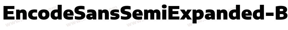 EncodeSansSemiExpanded-Bold字体转换