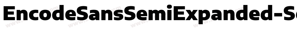 EncodeSansSemiExpanded-SemiBold字体转换