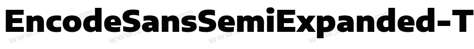EncodeSansSemiExpanded-Thin字体转换