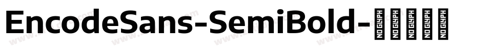 EncodeSans-SemiBold字体转换