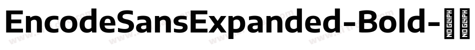 EncodeSansExpanded-Bold字体转换