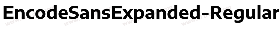 EncodeSansExpanded-Regular字体转换