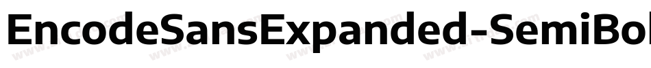 EncodeSansExpanded-SemiBold字体转换