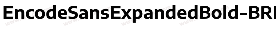 EncodeSansExpandedBold-BRMx字体转换