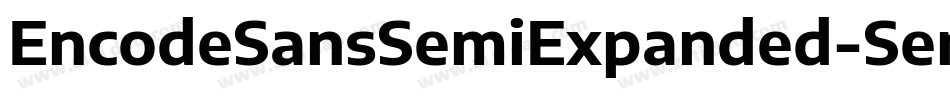 EncodeSansSemiExpanded-SemiBold字体转换