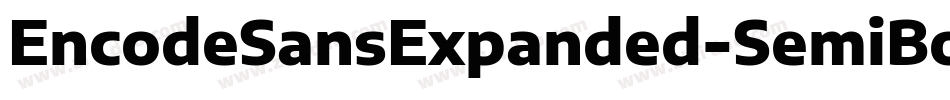 EncodeSansExpanded-SemiBold字体转换
