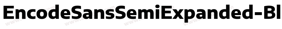 EncodeSansSemiExpanded-Black字体转换