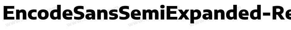 EncodeSansSemiExpanded-Regular字体转换