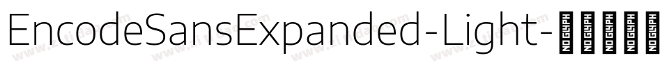 EncodeSansExpanded-Light字体转换