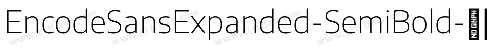 EncodeSansExpanded-SemiBold字体转换