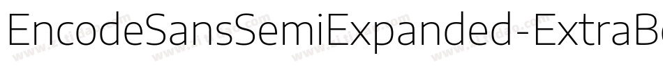 EncodeSansSemiExpanded-ExtraBold字体转换