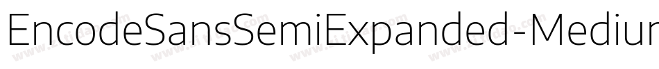 EncodeSansSemiExpanded-Medium字体转换