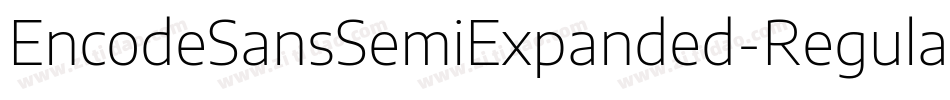 EncodeSansSemiExpanded-Regular字体转换