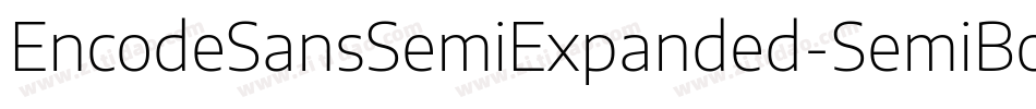 EncodeSansSemiExpanded-SemiBold字体转换