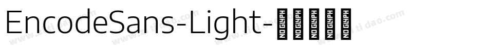 EncodeSans-Light字体转换