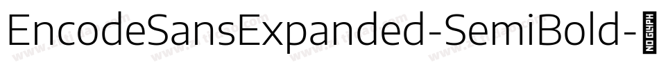 EncodeSansExpanded-SemiBold字体转换