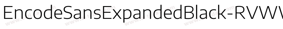 EncodeSansExpandedBlack-RVWW字体转换