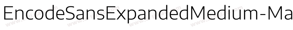 EncodeSansExpandedMedium-ManY字体转换
