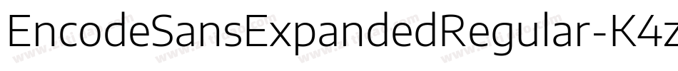 EncodeSansExpandedRegular-K4z7字体转换