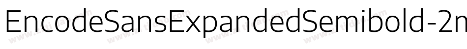 EncodeSansExpandedSemibold-2m9v字体转换