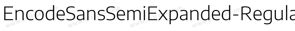 EncodeSansSemiExpanded-Regular字体转换