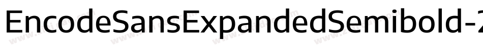 EncodeSansExpandedSemibold-2m9v字体转换