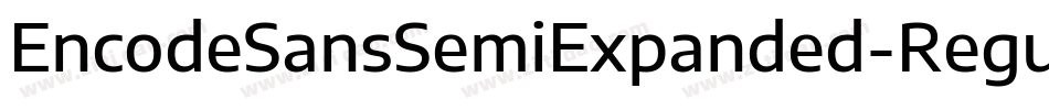 EncodeSansSemiExpanded-Regular字体转换