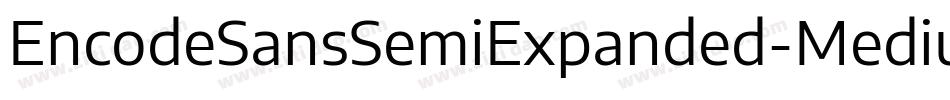 EncodeSansSemiExpanded-Medium字体转换