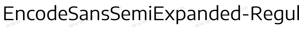 EncodeSansSemiExpanded-Regular字体转换