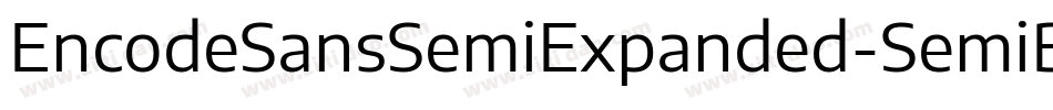 EncodeSansSemiExpanded-SemiBold字体转换