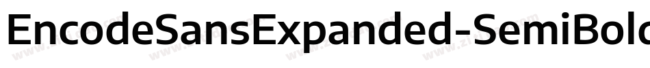 EncodeSansExpanded-SemiBold字体转换