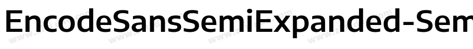 EncodeSansSemiExpanded-SemiBold字体转换