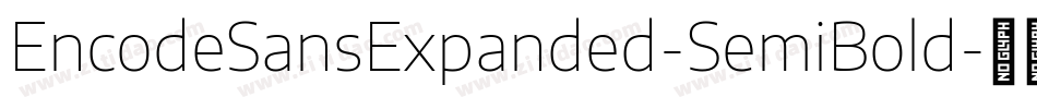 EncodeSansExpanded-SemiBold字体转换