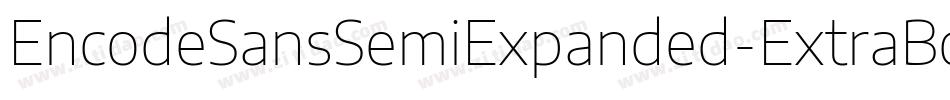 EncodeSansSemiExpanded-ExtraBold字体转换