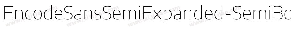 EncodeSansSemiExpanded-SemiBold字体转换