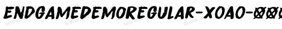 EndgameDemoRegular-x0A0字体转换