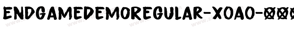 EndgameDemoRegular-x0A0字体转换