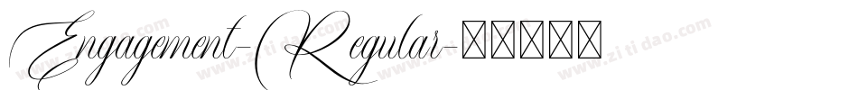 Engagement-Regular字体转换