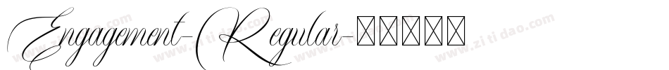 Engagement-Regular字体转换